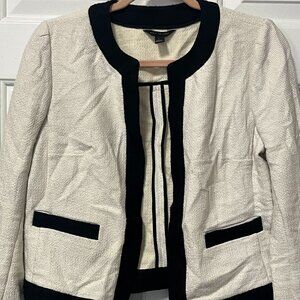 size adult small ann Taylor white and black sweater
